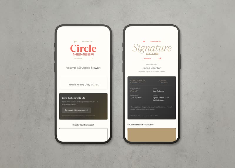 Private owner page on a phone