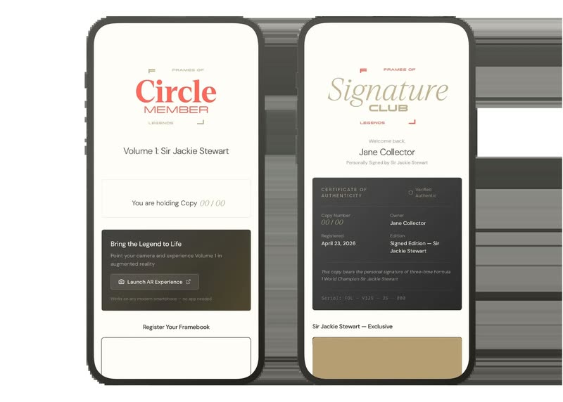 Private owner page on a phone